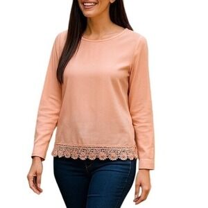 Chance or Fate Peach/Pink Long Sleeve Blouse Top